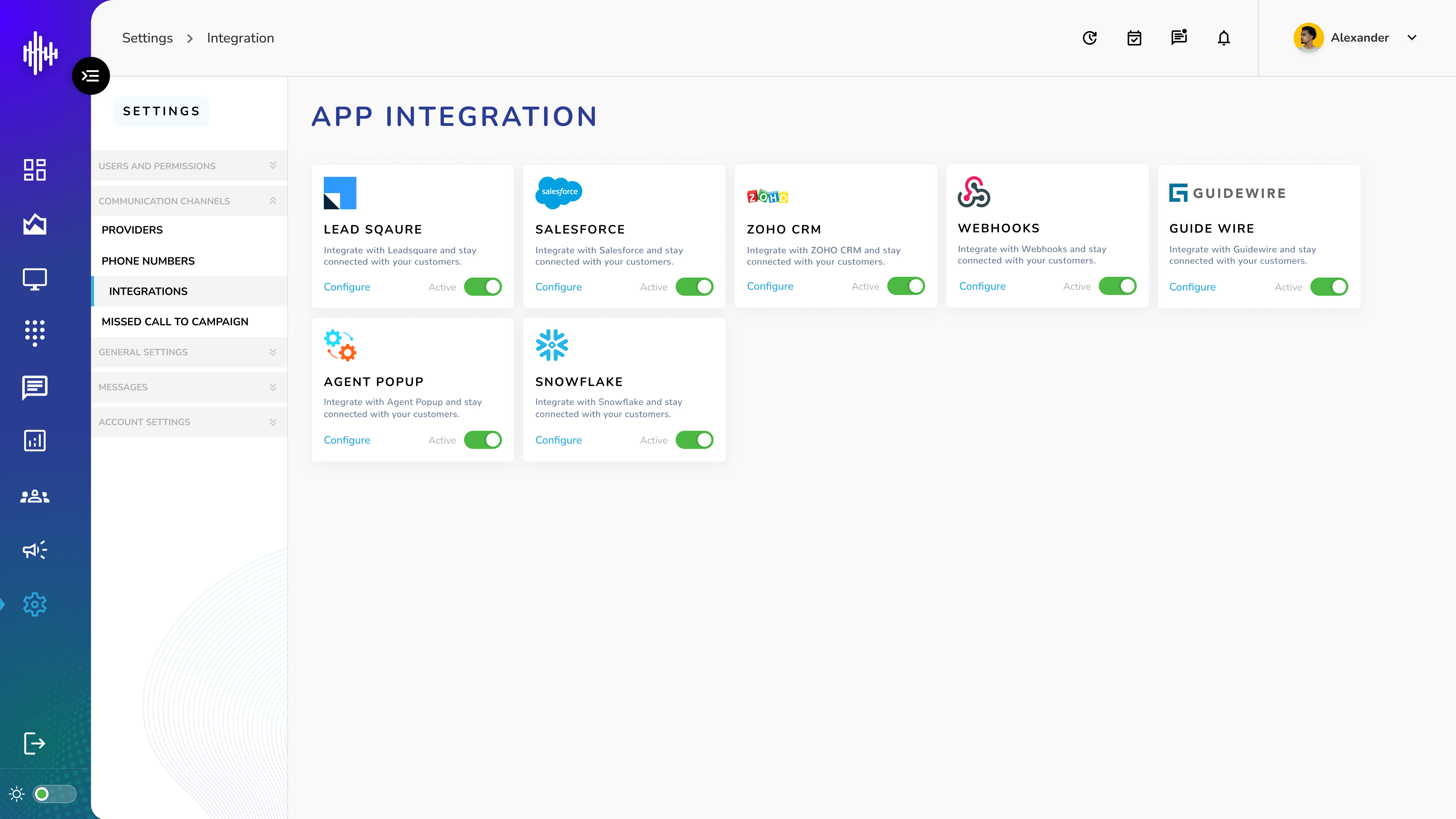 Integration Listing
